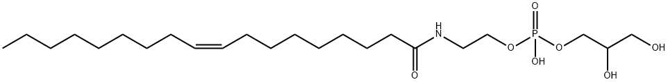 MONO(2,3-DIHYDROXYPROPYL)MONO[2-[[(9Z)-1-OXO-9-OCTADECENYL]AMINO]ETHYL] ESTER PHOSPHORIC ACID 结构式