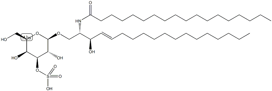 C18 3'-sulfo Galactosylceramide (d18:1/18:0) 结构式