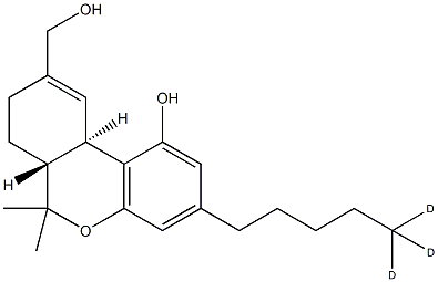 (±)-11-HYDROXY-A9-THC-D3 SOLUTION试剂 结构式