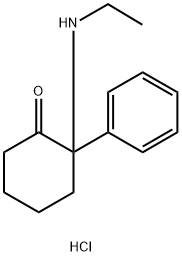 去氯-N-乙基-氯胺酮（盐酸盐） 结构式