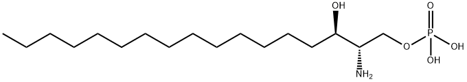 D-ERYTHRO-SPHINGANINE-1-PHOSPHATE (C17 BASE);SPHINGANINE-1-PHOSPHATE (D17:0) 结构式