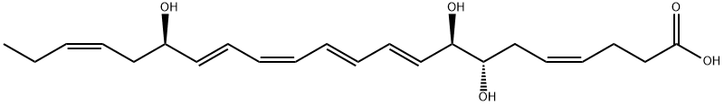 7S,8R,17R-TRIHYDROXY-4Z,9E,11E,13Z,15E19Z-DOCOSAHEXAENOIC ACID 结构式