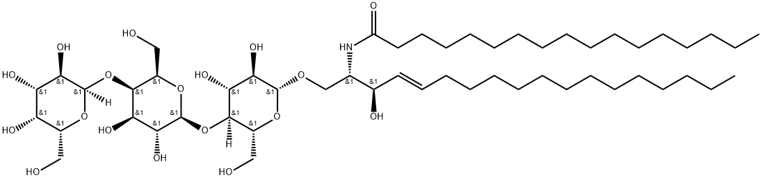 C17 Globotriaosylceramide (d18:1/17:0) 结构式