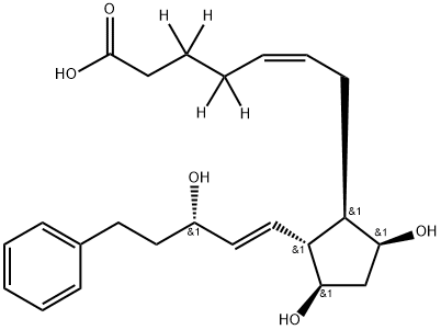 17-phenyl trinor Prostaglandin F2α-d4 结构式