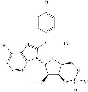 8-pCPT-2μ-O-Me-cAMP 结构式