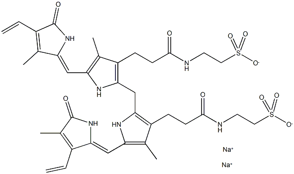 二牛磺酸胆红素钠盐 结构式