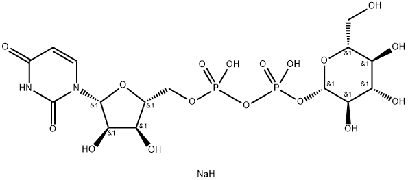 UDP--D-Glucose (sodium salt) 结构式