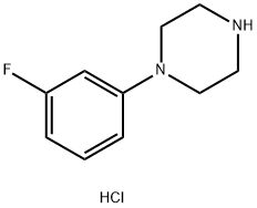 1-(3-Fluorophenyl)piperazine (hydrochloride) 结构式