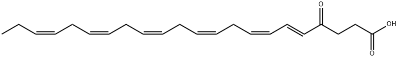 4-oxo-Docosahexaenoic Acid 结构式