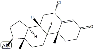 6-chloro Testosterone 结构式