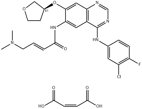 双马来酸盐阿法替尼 结构式