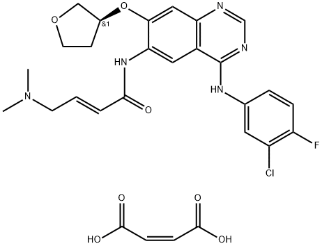 双马来酸阿法替尼 结构式