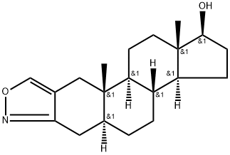 17β-Hydroxy-androstano[3,2-c]isoxazole 结构式