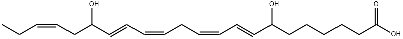 7(S),17(S)-dihydroxy-8(E),10(Z),13(Z),15(E),19(Z)-Docosapentaenoic Acid 结构式