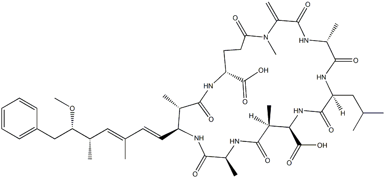 TOXIN BE 4 (MICROCYSTIS AERUGINOSA) 结构式