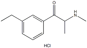 3-Ethylmethcathinone (hydrochloride) 结构式