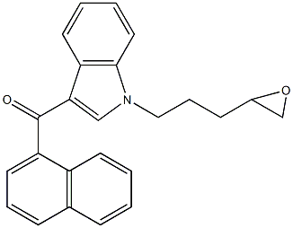 JWH 018 N-(4,5-epoxypentyl) analog 结构式