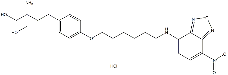 NBD-FTY720 phenoxy (hydrochloride) 结构式