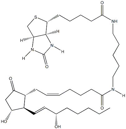 前列腺素E2-生物素 结构式