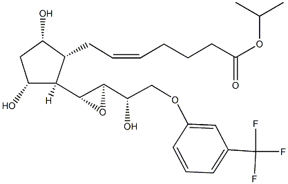 13(R),14(R)-epoxy Fluprostenol isopropyl ester 结构式