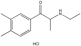 3,4-Dimethylethcathinone (hydrochloride) 结构式