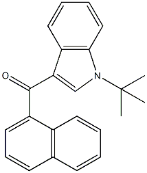 JWH 073 N-(1,1-dimethylethyl) isomer 结构式