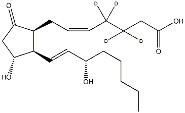 8-iso Prostaglandin E2-d4 结构式