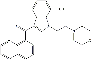 JWH 200 7-hydroxyindole metabolite 结构式