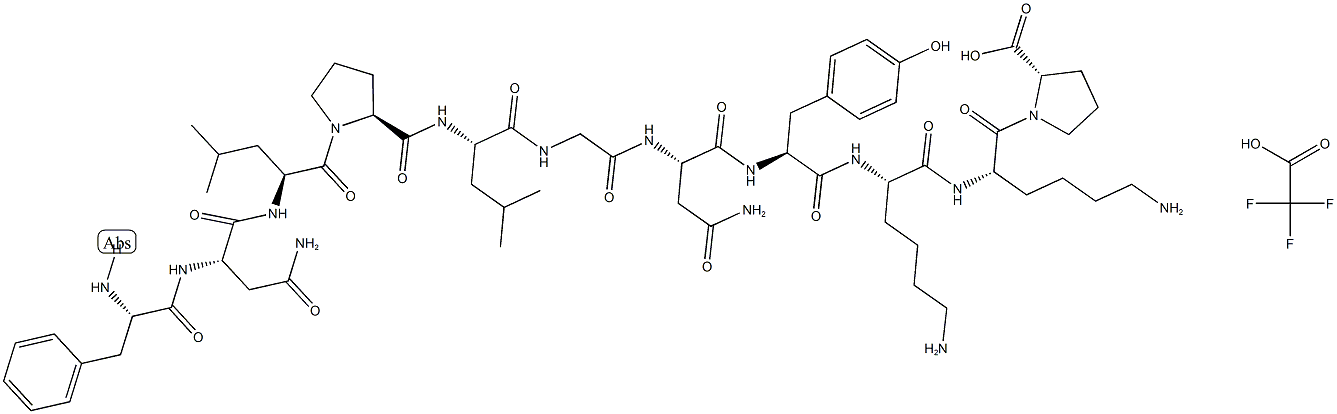 Brain-Derived Acidic Fibroblast Growth Factor (1-11) (bovine) (trifluoroacetate salt)	 结构式