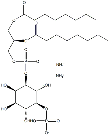 PtdIns-(5)-P1 (1,2-dioctanoyl) (ammonium salt) 结构式