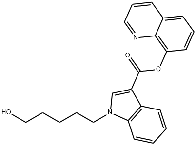 PB-22 N-(5-hydroxypentyl) metabolite 结构式