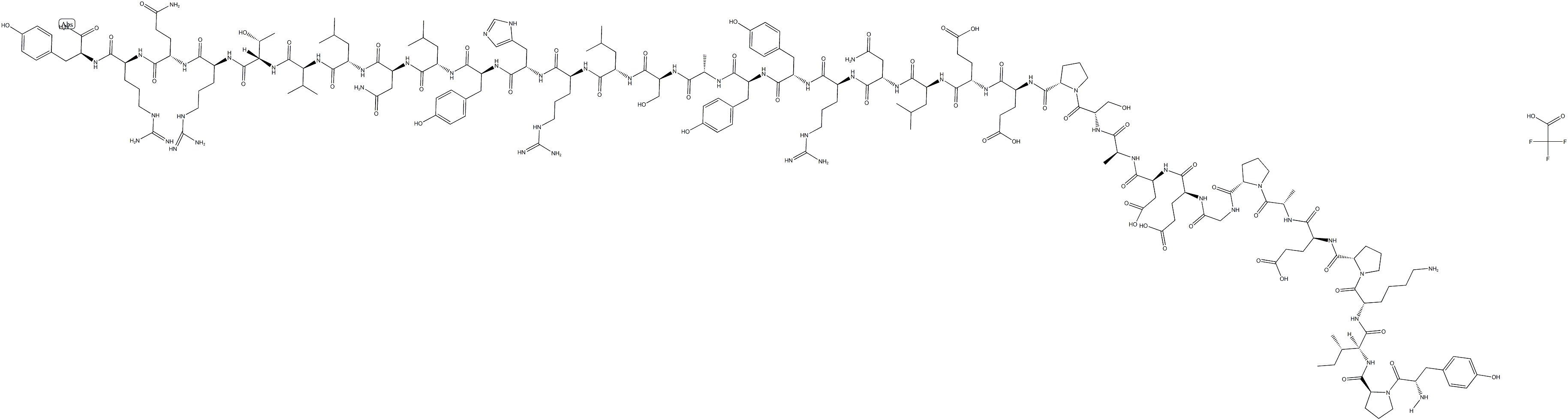 Peptide YY (human) (trifluoroacetate salt) 结构式
