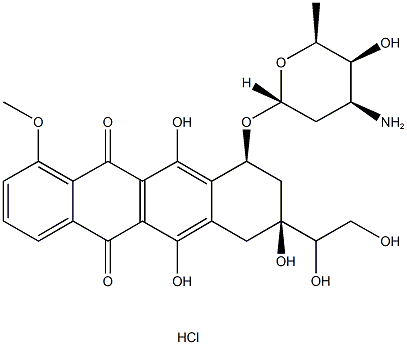 阿霉素的代谢产物盐酸盐 结构式