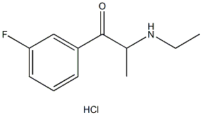 3-Fluoroethcathinone (hydrochloride) 结构式
