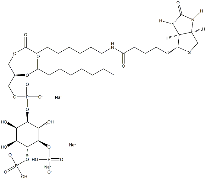 PtdIns-(4,5)-P2-biotin (sodium salt) 结构式