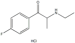 4-Fluoroethcathinone (hydrochloride) 结构式