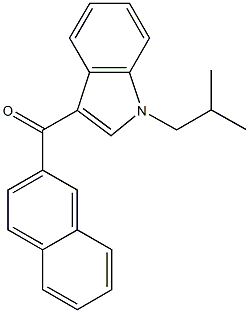 JWH 073 2'-naphthyl-N-(2-methylpropyl) isomer 结构式