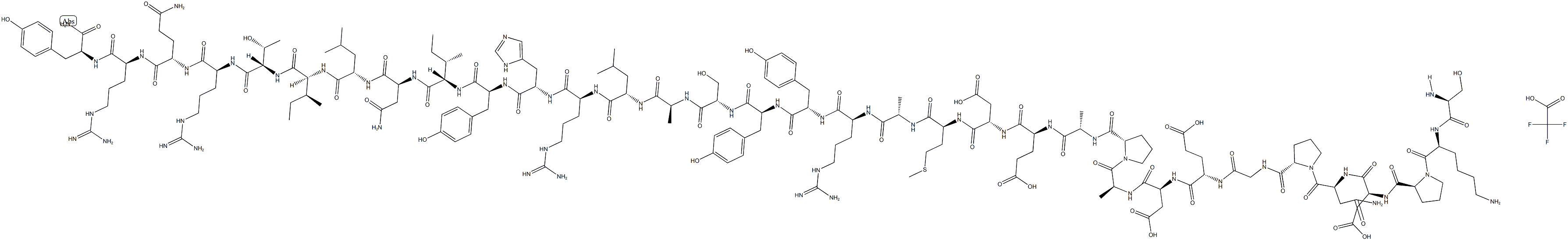 Neuropeptide Y (3-36) (human, rat) (trifluoroacetate salt) 结构式