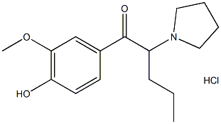 3,4-Methylenedioxy Pyrovalerone metabolite 1 (hydrochloride) 结构式