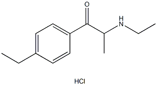 4-Ethylethcathinone (hydrochloride) 结构式