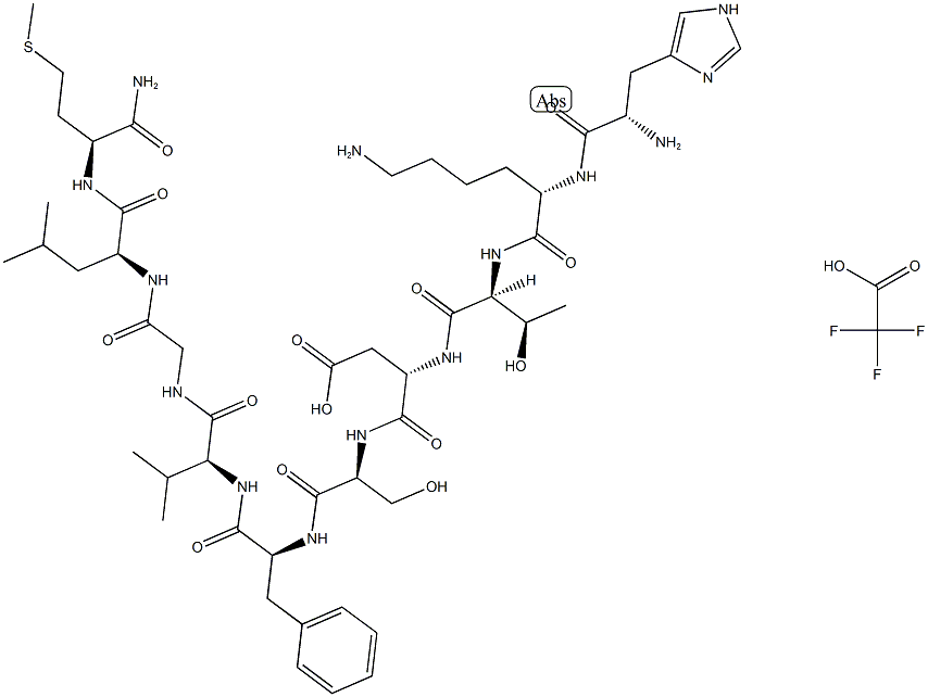 Neurokinin A (trifluoroacetate salt) 结构式