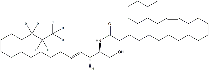 C24:1神经酰胺-D7(D18:1-D7 / 24:1(15Z)) 结构式