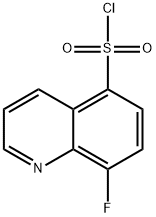 8-氟喹啉-5-磺酰氯 结构式