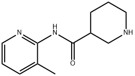 N-(3-methylpyridin-2-yl)piperidine-3-carboxamide 结构式