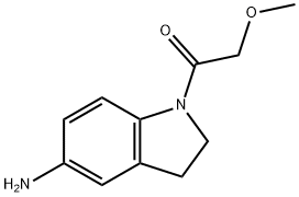 1-(5-胺-2,3-二氢-1H-吲哚-1基)-2-甲氧基乙烷-1-酮 结构式