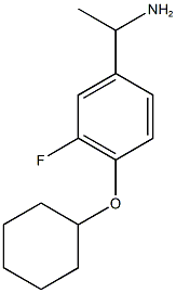 1-(4-(环己氧基)-3-氟苯基)乙-1-胺 结构式