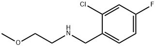 (2-氯-4-氟苯基)甲基](2-甲氧基乙基)胺 结构式