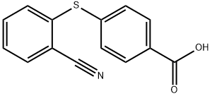 4-[(2-cyanophenyl)sulfanyl]benzoic acid 结构式