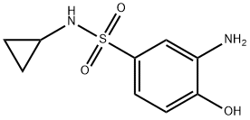 3-氨基-N-环丙基-4-羟基苯-1-磺酰胺 结构式