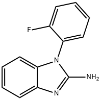 1-(2-氟苯基)-1H-1,3-苯并二唑-2-胺 结构式